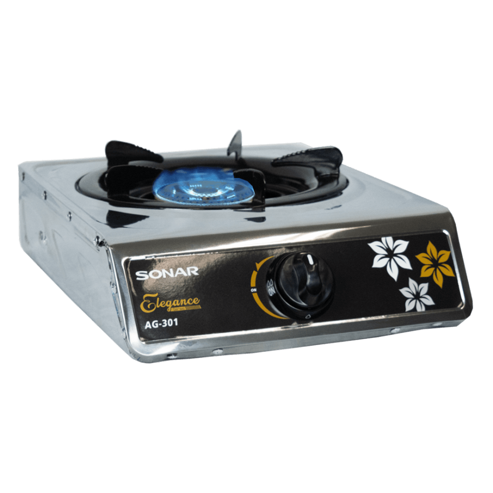 เตาเเก๊สหัวเดี่ยว สแตนเลส  แบบพกพา SONAR รุ่น AG-301